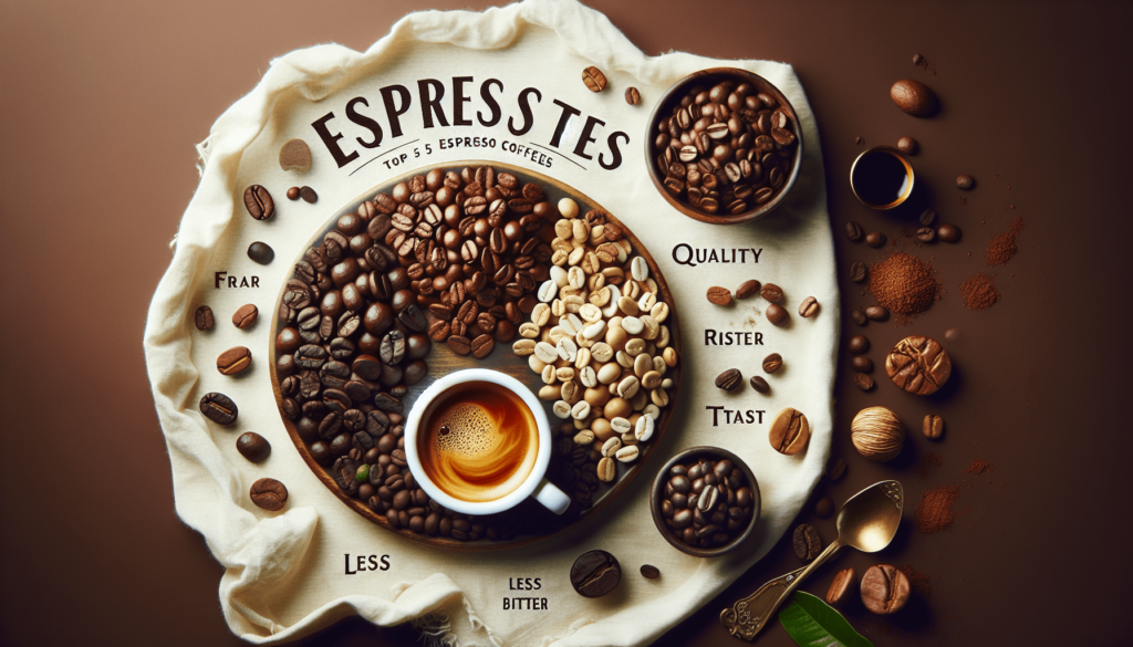 The Top 5 Espresso Beans For An Espresso With Low Bitterness